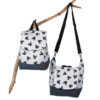 Tasche oneartvision Umhängetasche Rucksack Backbag backbags Mode Verwandlungstasche